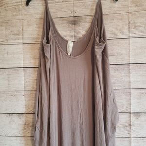 Isaac Liev Loose Long Maxi Dress With Pockets